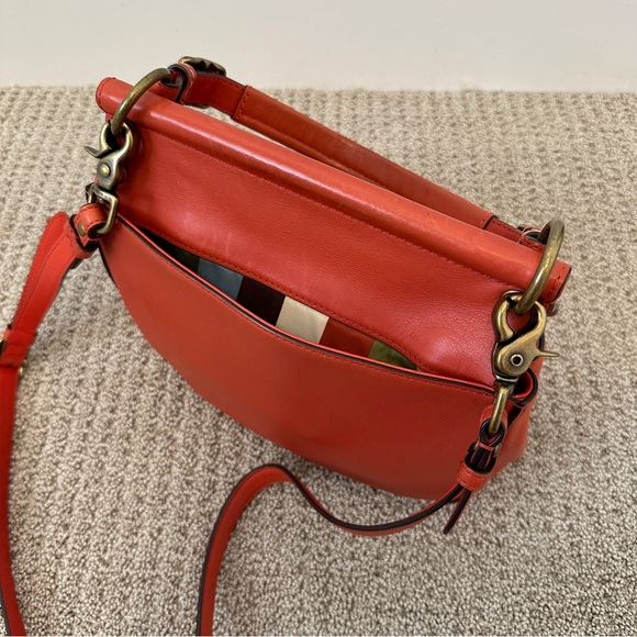 Coach Leather Willis Legacy Crossbody 19132 Vermillion Orange 70th Anniversary - Picture 4 of 12